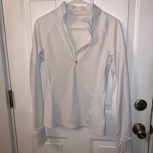 Women’s Lululemon white half zip jacket